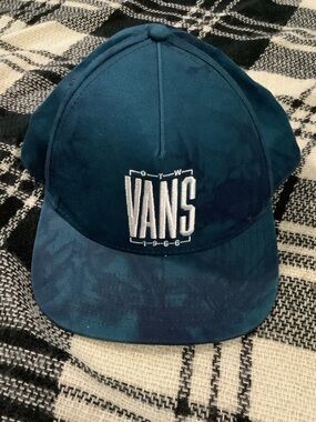 Vans dark turquoise blue tie dye SnapBack hat